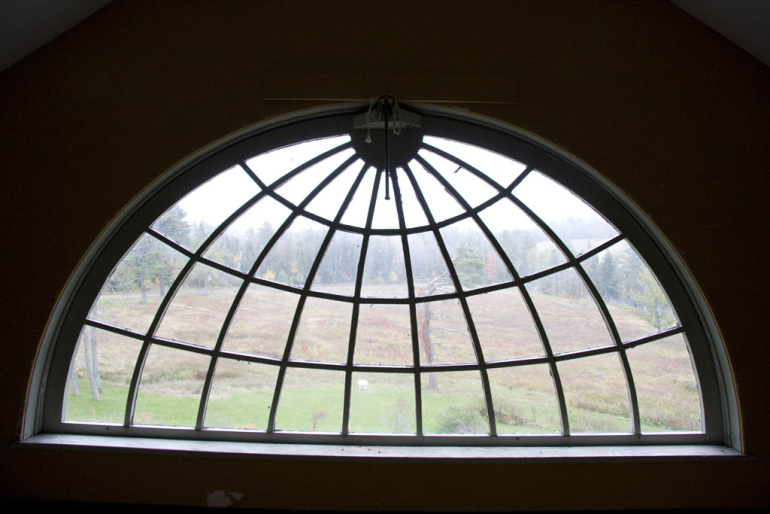Attic window from the inside of Uniacke Estate 