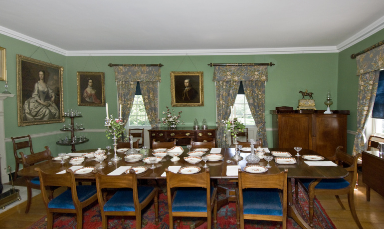 The dining room at Uniacke Estate Museum Park.