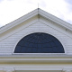 Attic window, exterior view.